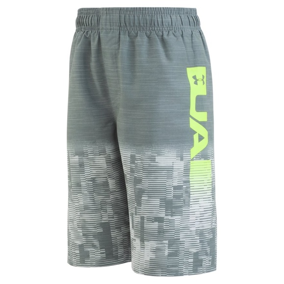 Boys Under Armour® Swim Volley Shorts pitch gray